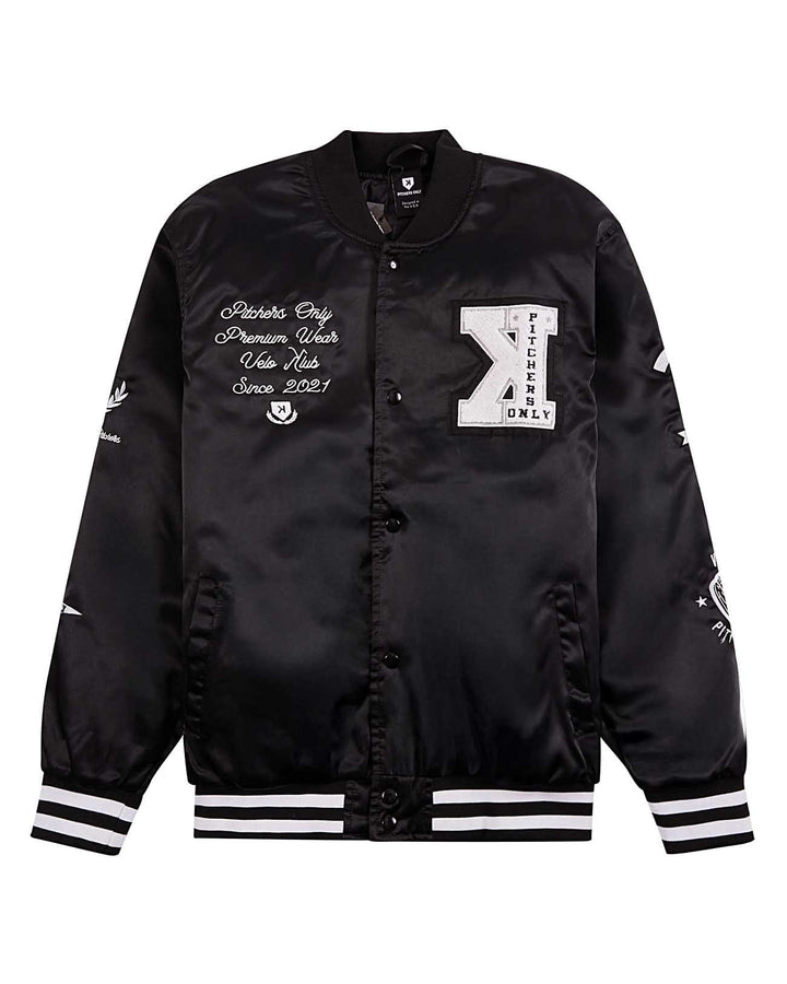 Pitchers Only Jackets YOUTH Black Velo Klub Bullpen Jacket