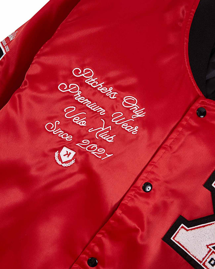 Pitchers Only Jackets YOUTH Red Velo Klub Bullpen Jacket