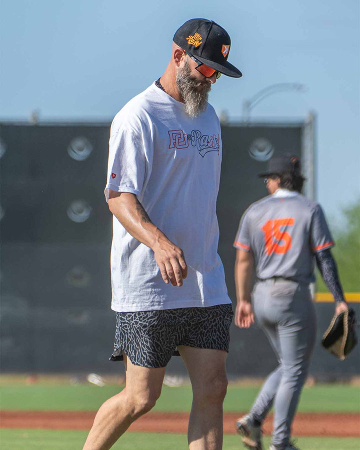 Pitchers Only Shorts Black/Gray Elephant Print Training Shorts