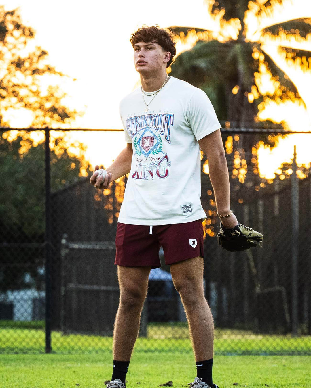 Pitchers Only Shorts Burgundy Training Shorts