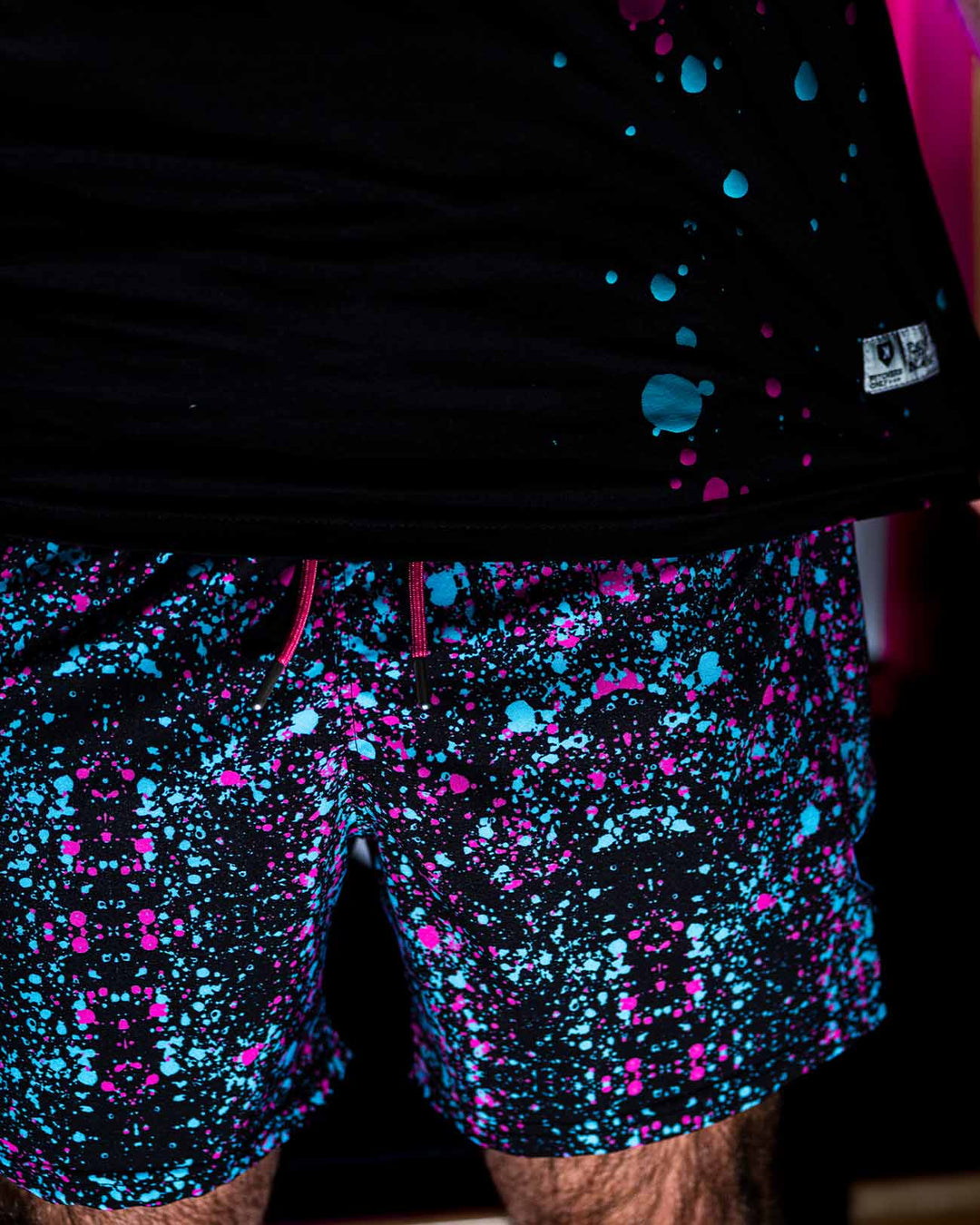 Pitchers Only Shorts Paint The Black Shorts - Vice City