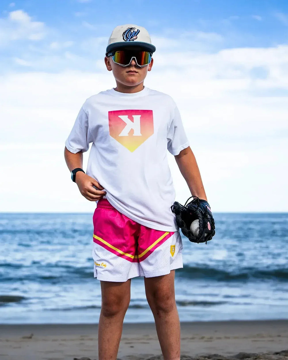 Pitchers Only Shorts Pink Lemonade Mesh Shorts