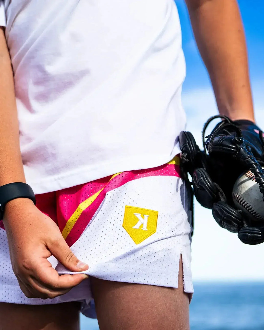 Pitchers Only Shorts Pink Lemonade Mesh Shorts