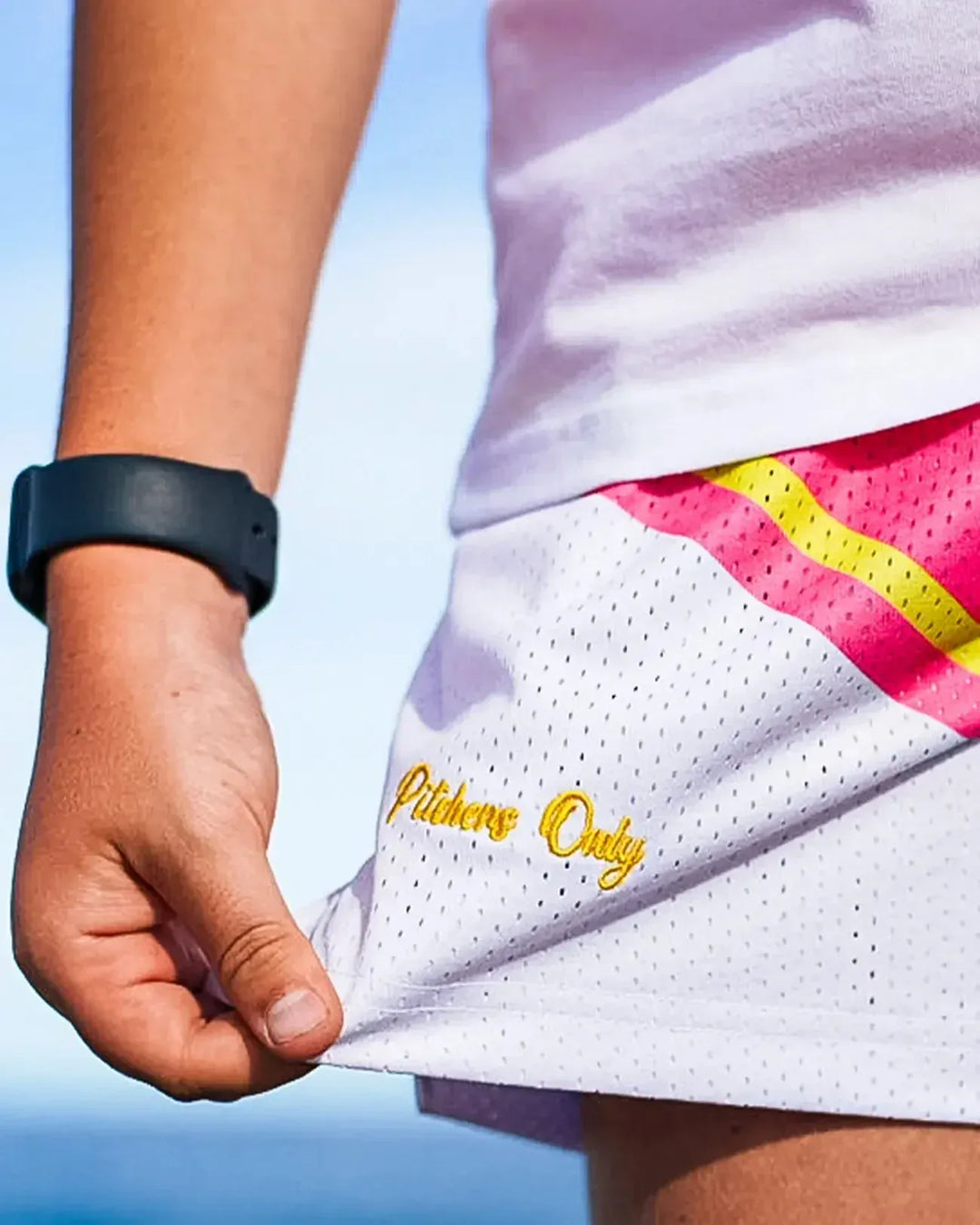 Pitchers Only Shorts Pink Lemonade Mesh Shorts