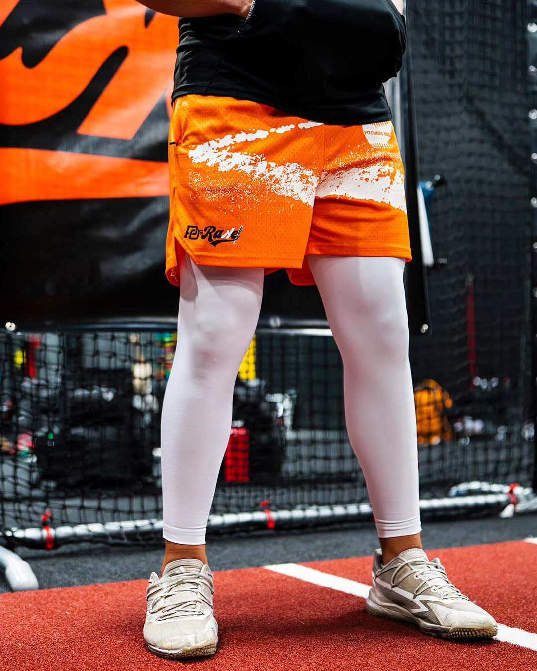 Pitchers Only Shorts PO Rake Mesh Shorts - Orange