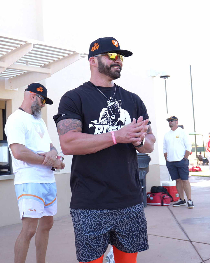 Pitchers Only Shorts YOUTH Black/Gray Elephant Print Training Shorts