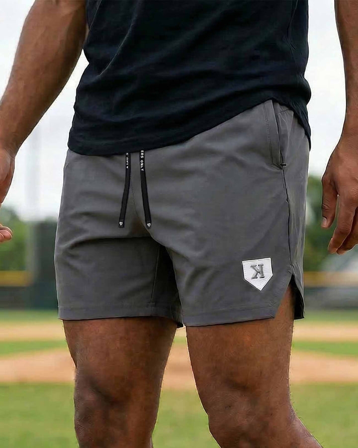 Pitchers Only Shorts Youth Charcoal Training Shorts