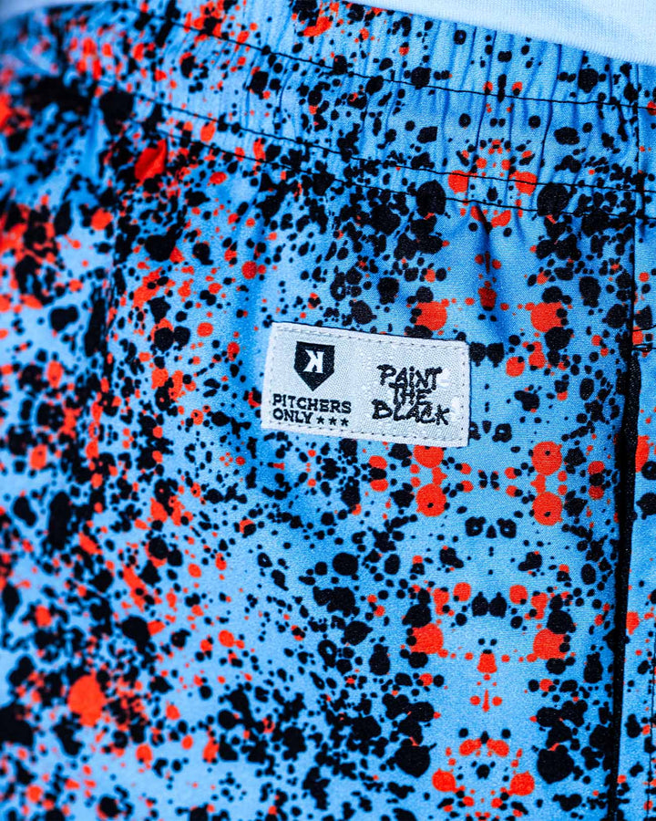 Pitchers Only Shorts YOUTH Paint The Black Shorts - Bullpen Blue