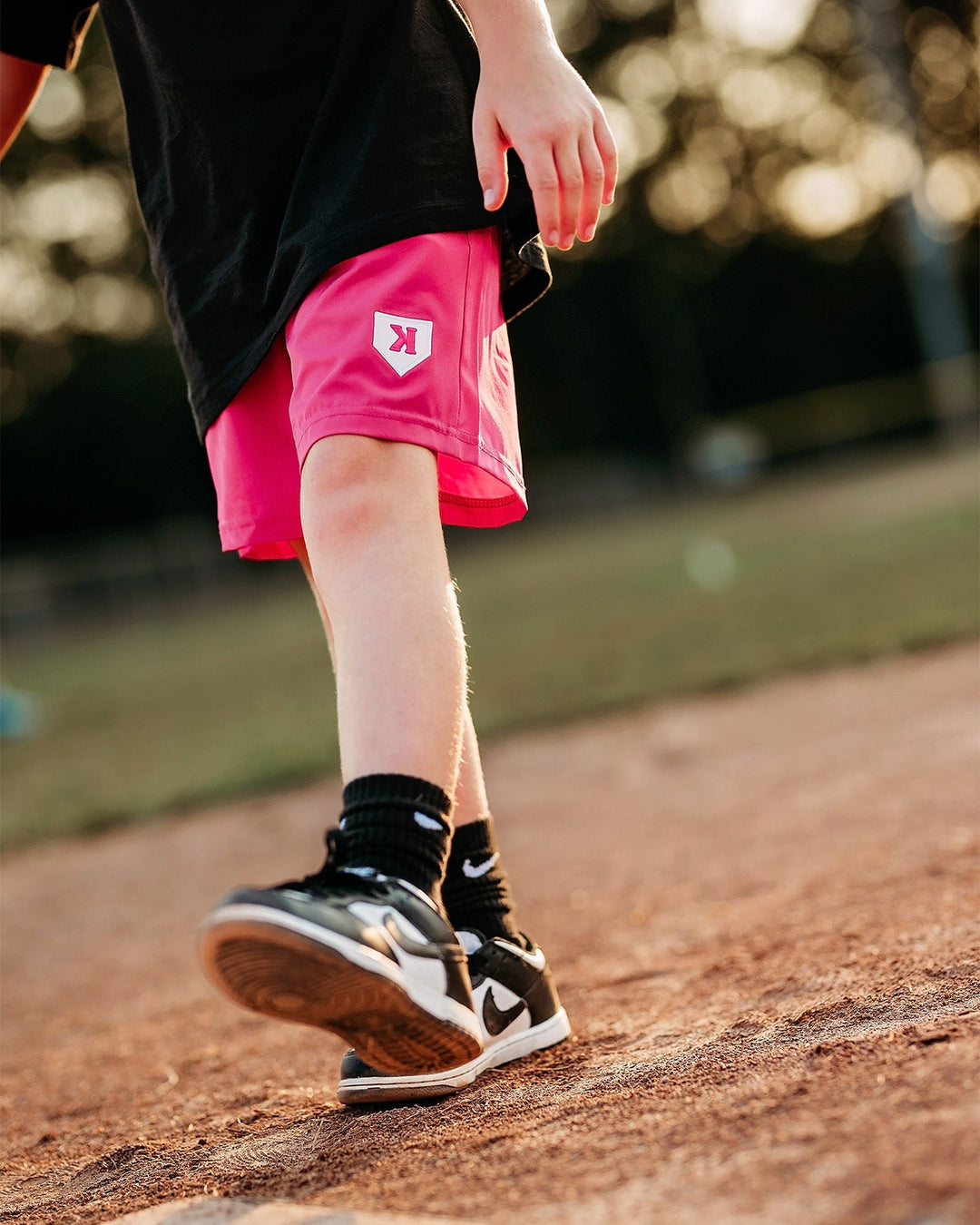 Pitchers Only Shorts YOUTH Pink Training Shorts