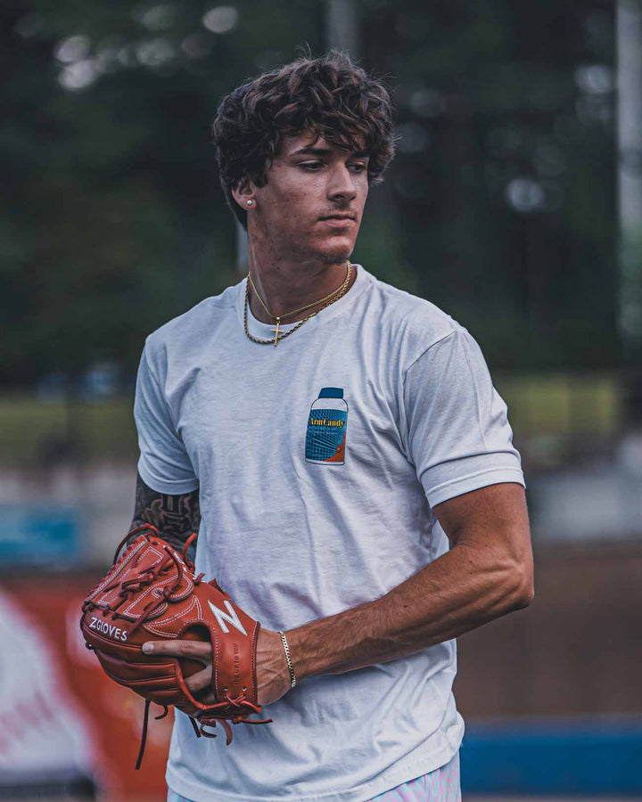 Pitchers Only T-Shirt Arm Candy Tee - White