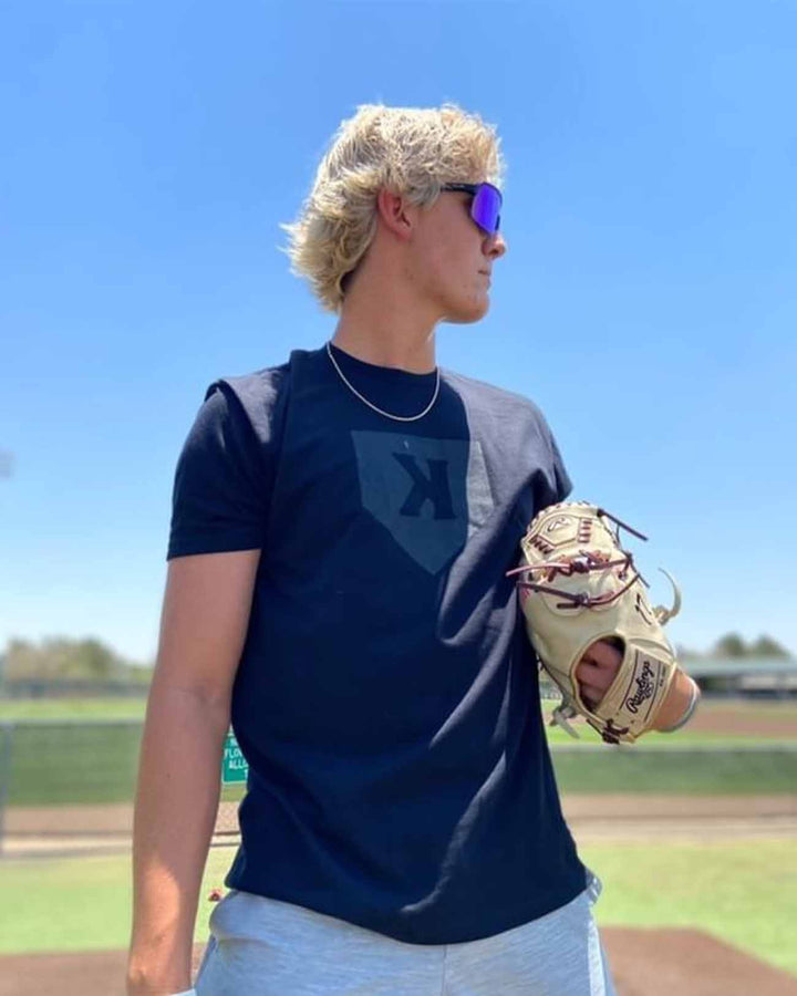 Pitchers Only T-Shirt Black on Black Tee