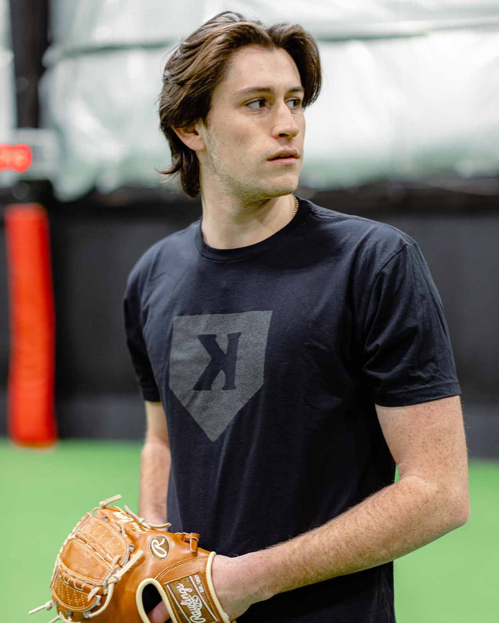 Pitchers Only T-Shirt Black on Black Tee