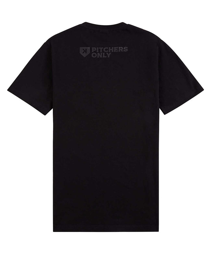 Pitchers Only T-Shirt Black on Black Tee