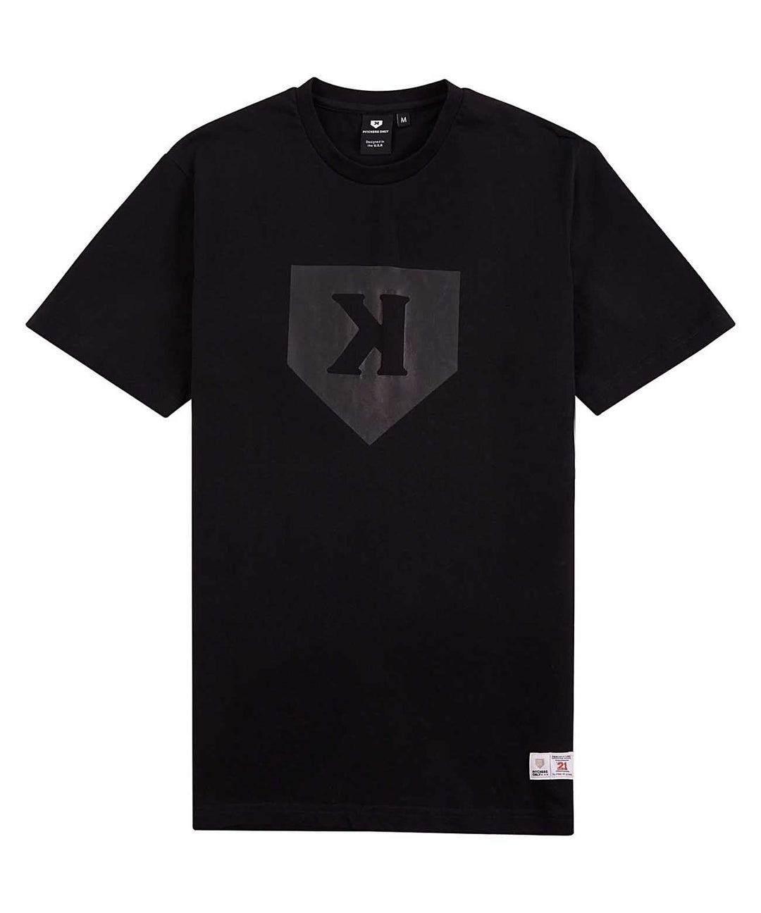 Pitchers Only T-Shirt Black on Black Tee