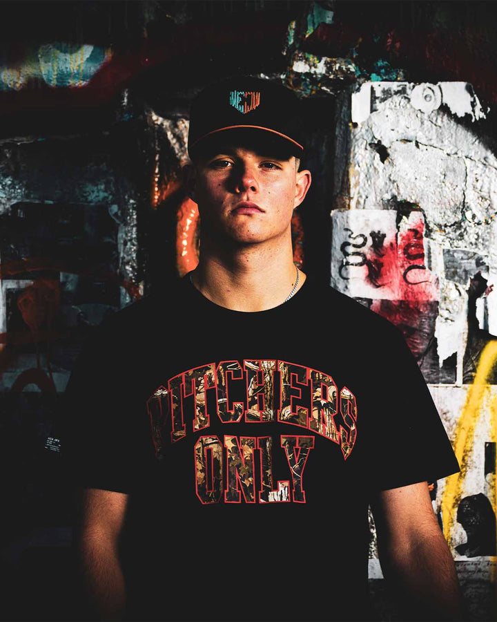 Pitchers Only T-Shirt Black Ops Camo Tee