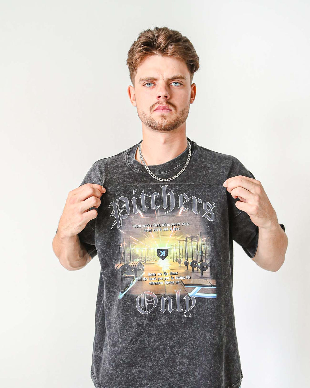 Pitchers Only T-Shirt Grind Acid Wash Tee