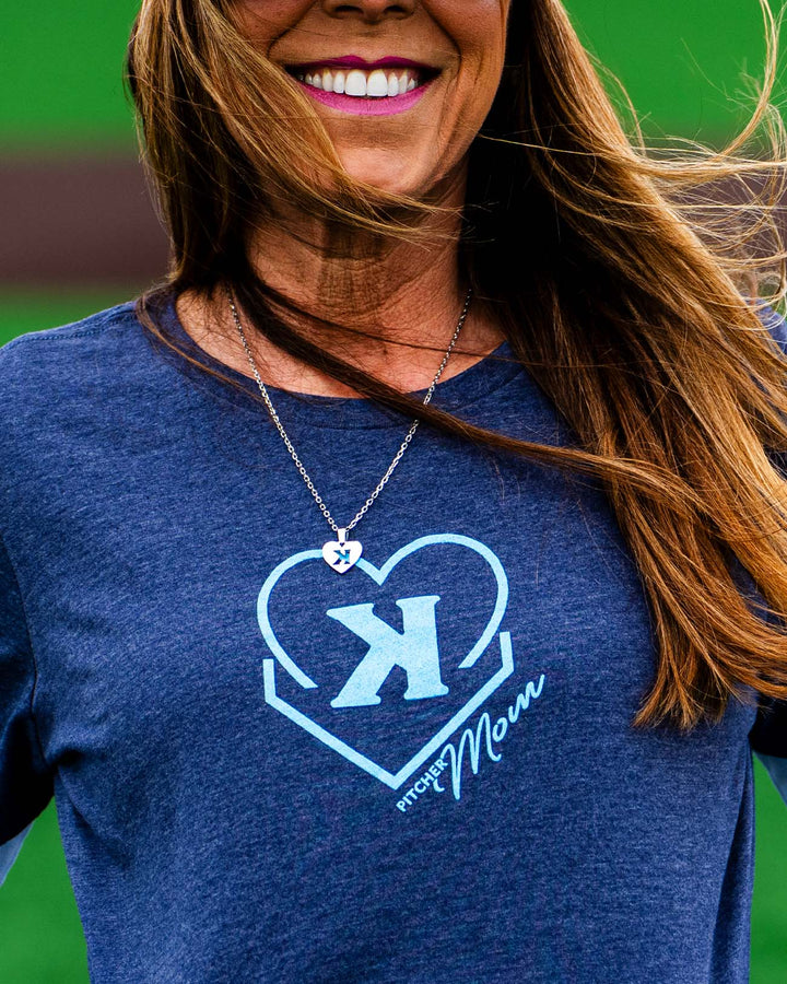 Pitchers Only T-Shirt Pitcher Mom Heart Tee