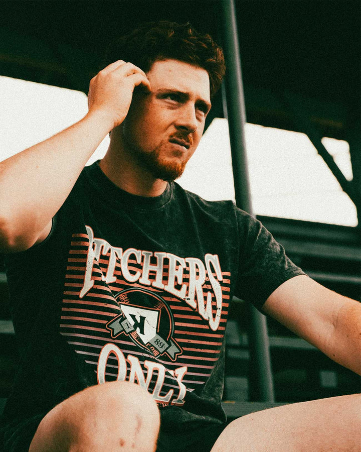 Pitchers Only T-Shirt Pitchers Only Vintage Acid Wash Tee