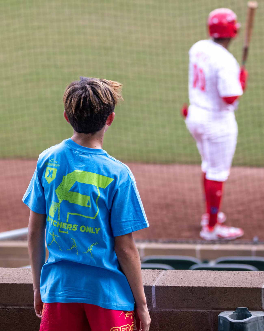 Pitchers Only T-Shirt YOUTH Future Prospects Galaxy Tee Blue