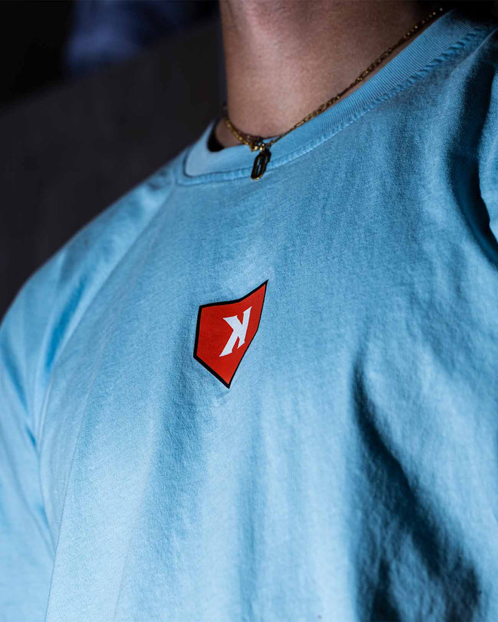 Pitchers Only T-Shirt YOUTH Paint The Black Tee - Bullpen Blue