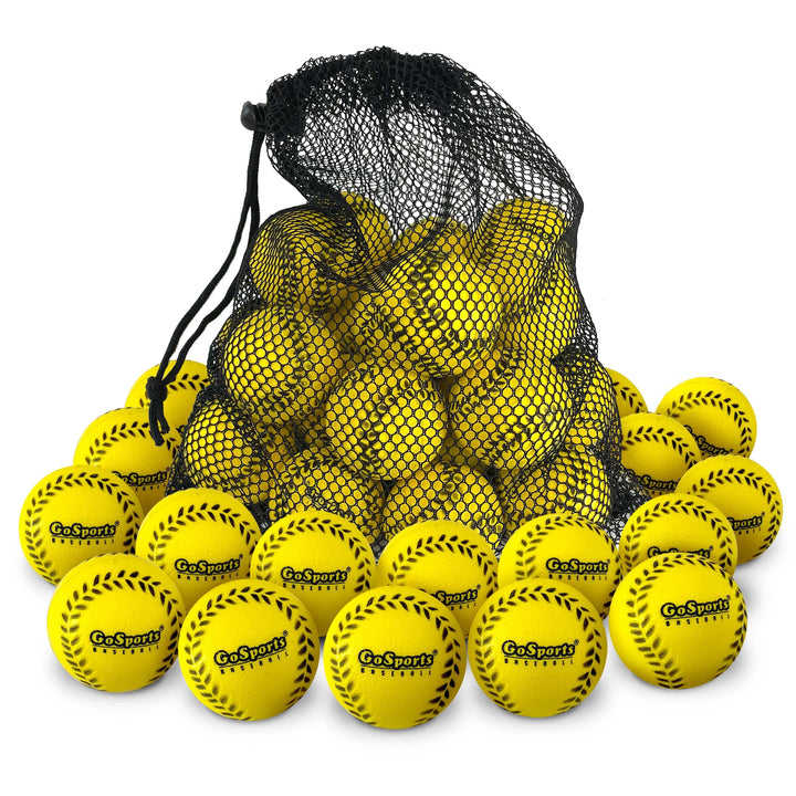 PlayGoSports.com 50 Pack GoSports Mini Foam Baseballs Soft Practice Balls for Kids, Training and Indoor Play