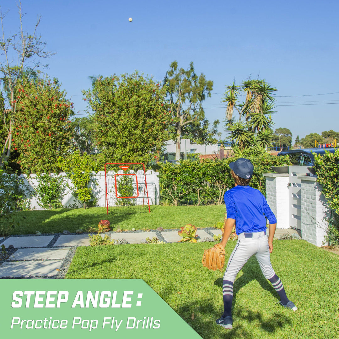 PlayGoSports.com Baseball GoSports 6 ft x 3.5 ft Baseball & Softball Pitching and Fielding Rebounder - Adjustable Angle Pitch Back Net