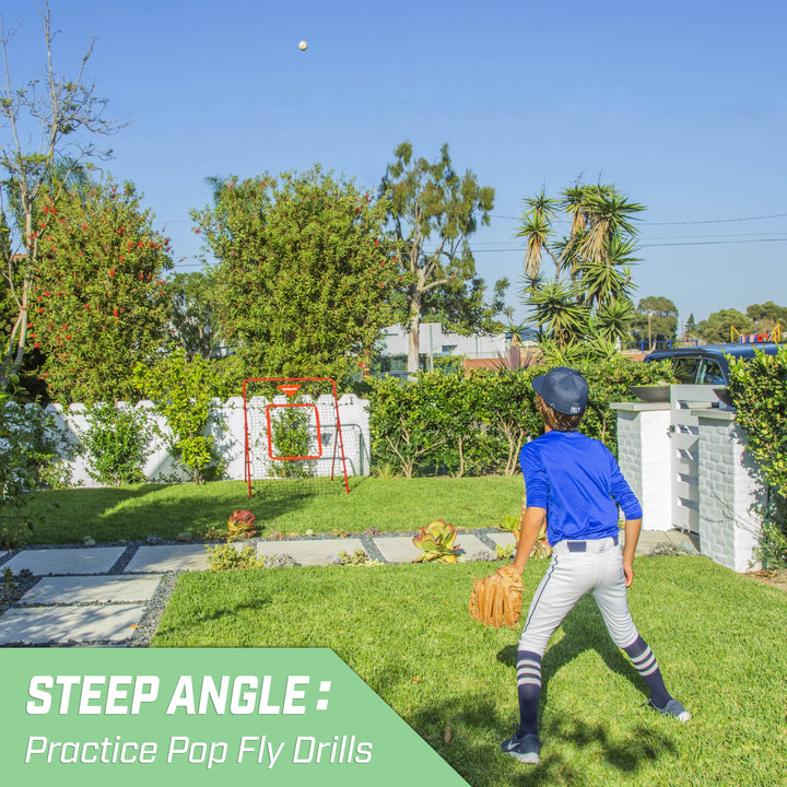 PlayGoSports.com Baseball GoSports 6 ft x 3.5 ft Baseball & Softball Pitching and Fielding Rebounder - Adjustable Angle Pitch Back Net