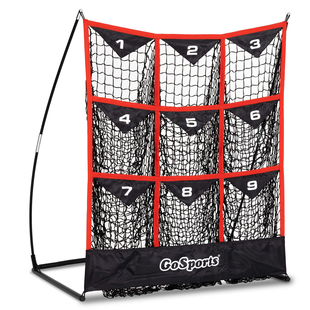 PlayGoSports.com Baseball GoSports 9 Pocket Baseball and Softball Pitching Strike Zone Target Net