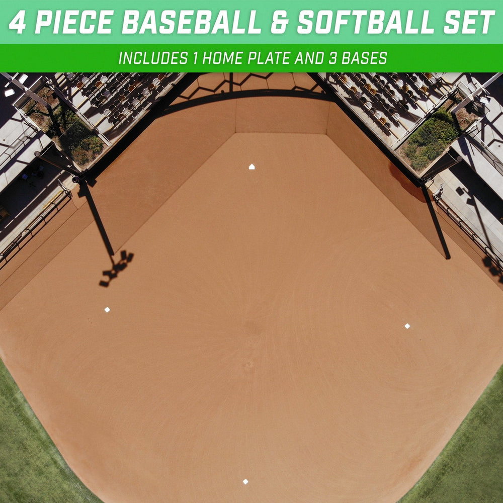 PlayGoSports.com Baseball GoSports Baseball & Softball 4-Piece Premium Base Set