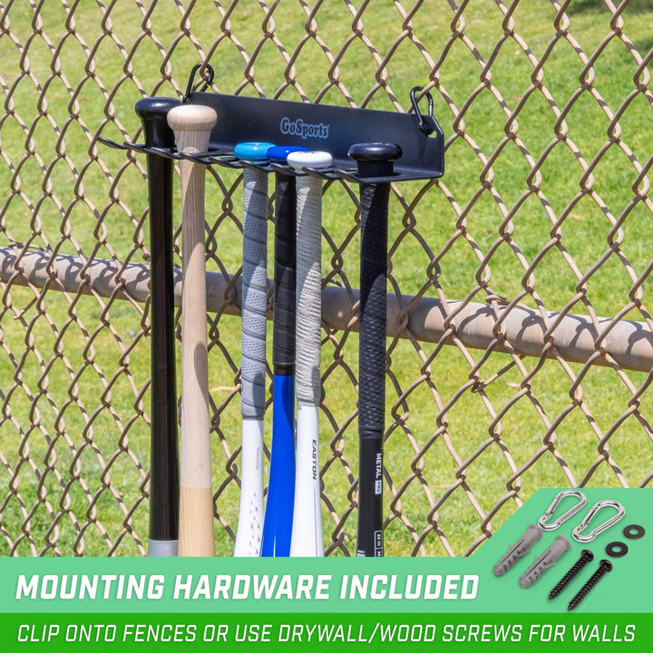 PlayGoSports.com Baseball GoSports Baseball & Softball Bat Rack and Caddy Storage and Organization Solution