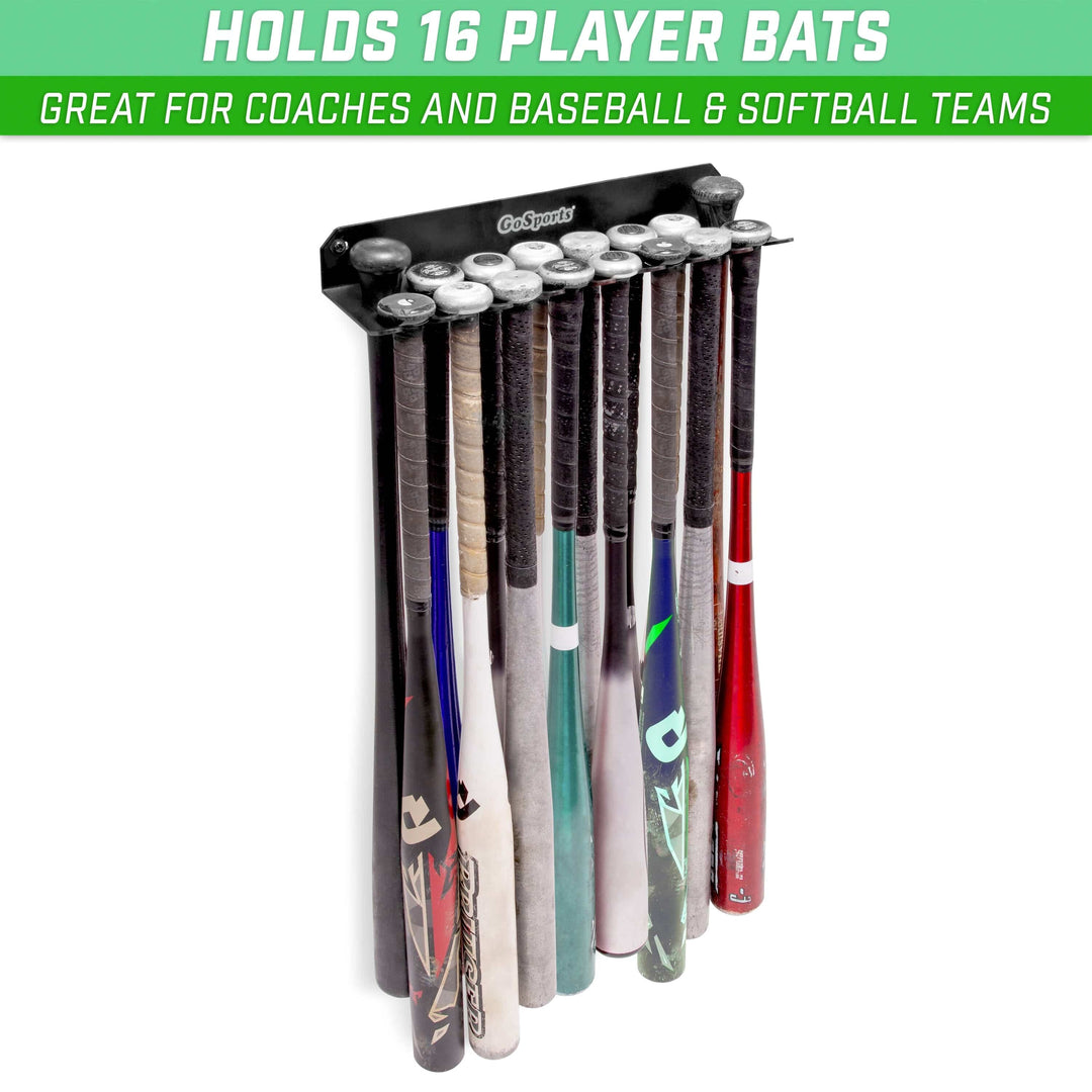 PlayGoSports.com Baseball GoSports Baseball & Softball Bat Rack and Caddy Storage and Organization Solution