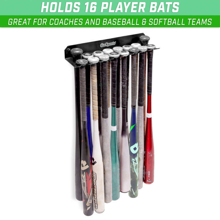 PlayGoSports.com Baseball GoSports Baseball & Softball Bat Rack and Caddy Storage and Organization Solution