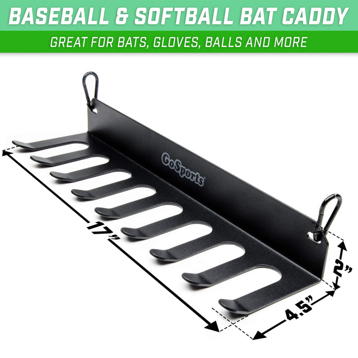 PlayGoSports.com Baseball GoSports Baseball & Softball Bat Rack and Caddy Storage and Organization Solution