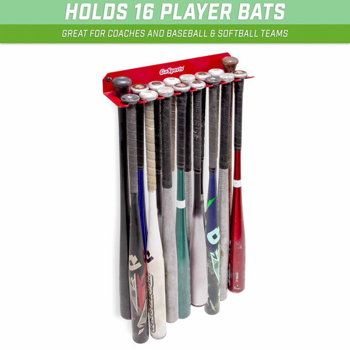 PlayGoSports.com Baseball GoSports Baseball & Softball Bat Rack and Caddy Storage and Organization Solution