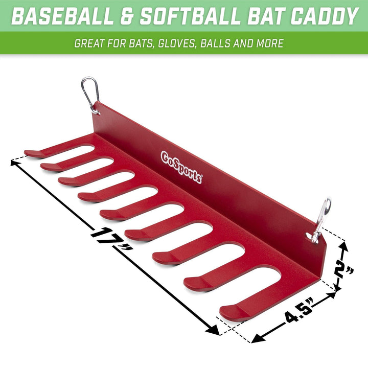 PlayGoSports.com Baseball GoSports Baseball & Softball Bat Rack and Caddy Storage and Organization Solution