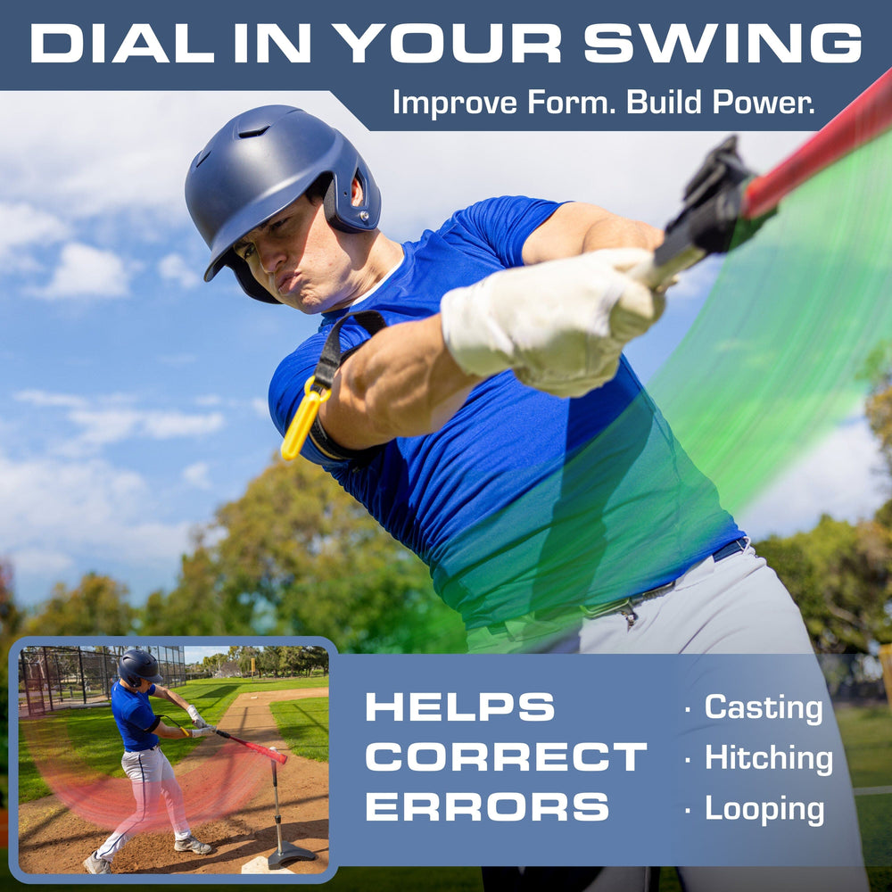 PlayGoSports.com Baseball GoSports PinPoint Baseball & Softball Swing Trainer Batting Aid - Baseball Training Equipment for Intermediate and Advanced Players