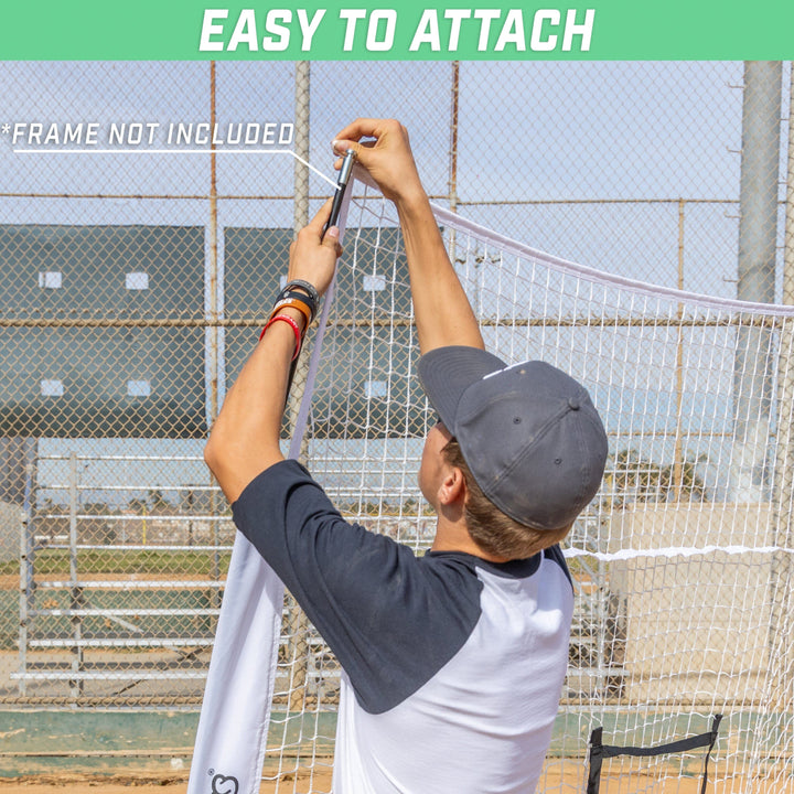 PlayGoSports.com Baseball GoSports Team Tone Replacement Baseball/Softball Net Compatible with GoSports Brand 7ft x 7ft Baseball Net