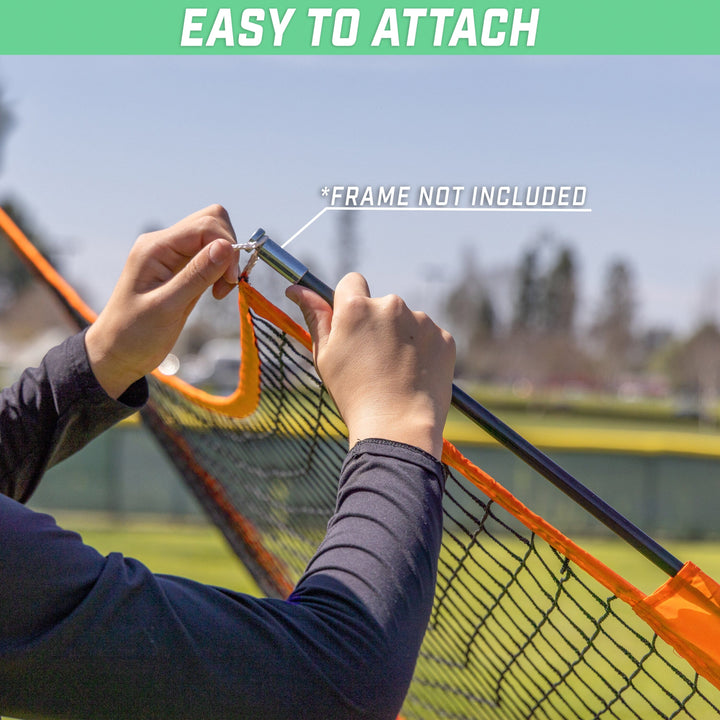 PlayGoSports.com Baseball GoSports Team Tone Replacement Baseball/Softball Net Compatible with GoSports Brand 7ft x 7ft Baseball Net