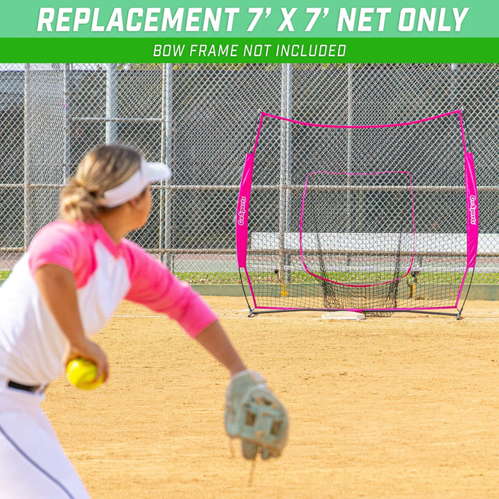 PlayGoSports.com Baseball GoSports Team Tone Replacement Baseball/Softball Net Compatible with GoSports Brand 7ft x 7ft Baseball Net