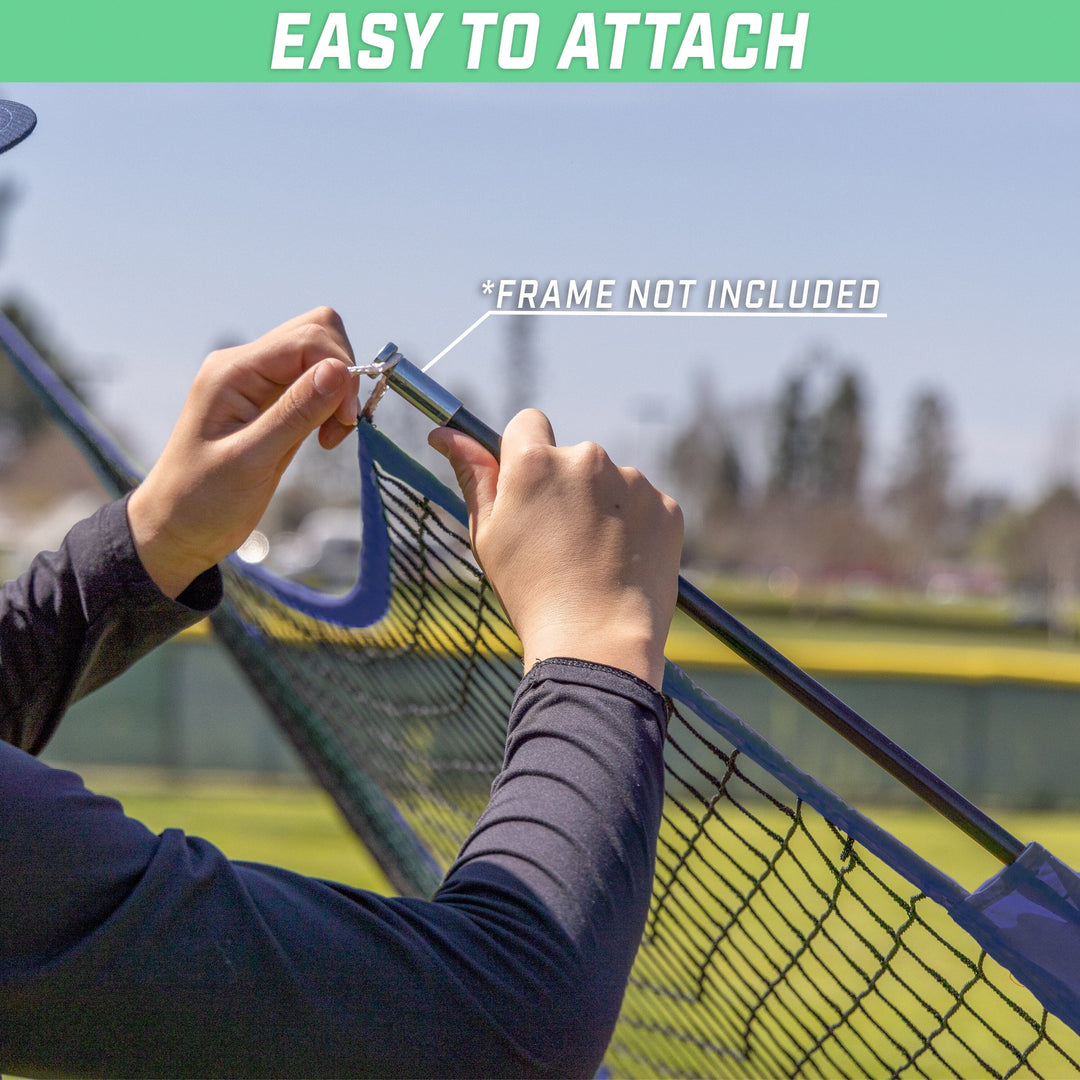 PlayGoSports.com Baseball GoSports Team Tone Replacement Baseball/Softball Net Compatible with GoSports Brand 7ft x 7ft Baseball Net