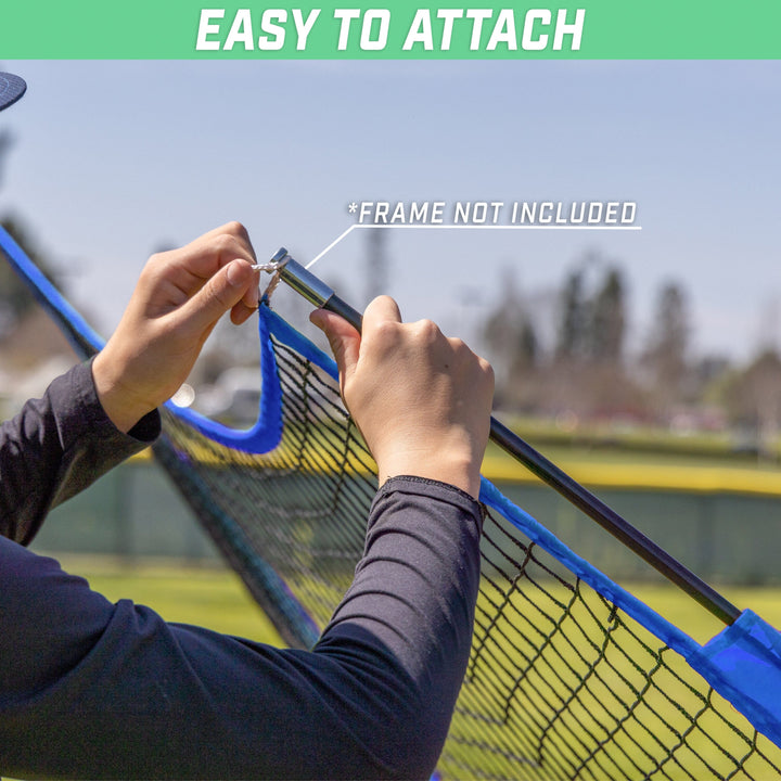 PlayGoSports.com Baseball GoSports Team Tone Replacement Baseball/Softball Net Compatible with GoSports Brand 7ft x 7ft Baseball Net