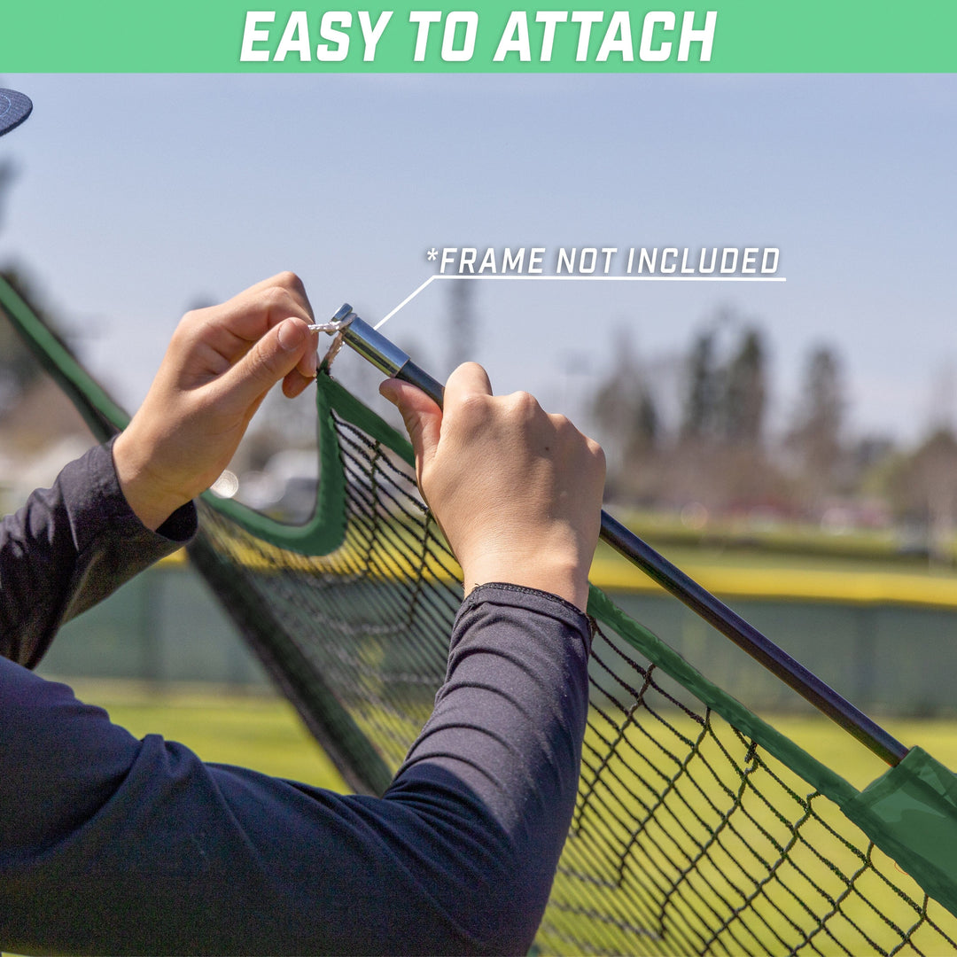 PlayGoSports.com Baseball GoSports Team Tone Replacement Baseball/Softball Net Compatible with GoSports Brand 7ft x 7ft Baseball Net