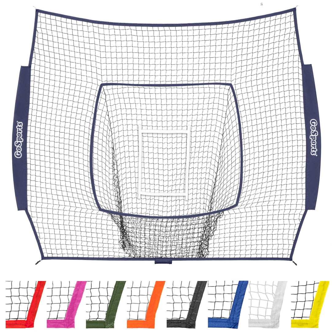 PlayGoSports.com Baseball Navy GoSports Team Tone Replacement Baseball/Softball Net Compatible with GoSports Brand 7ft x 7ft Baseball Net