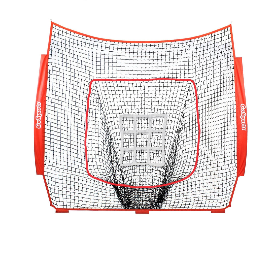 PlayGoSports.com Baseball Red GoSports Team Tone Replacement Baseball/Softball Net Compatible with GoSports Brand 7ft x 7ft Baseball Net