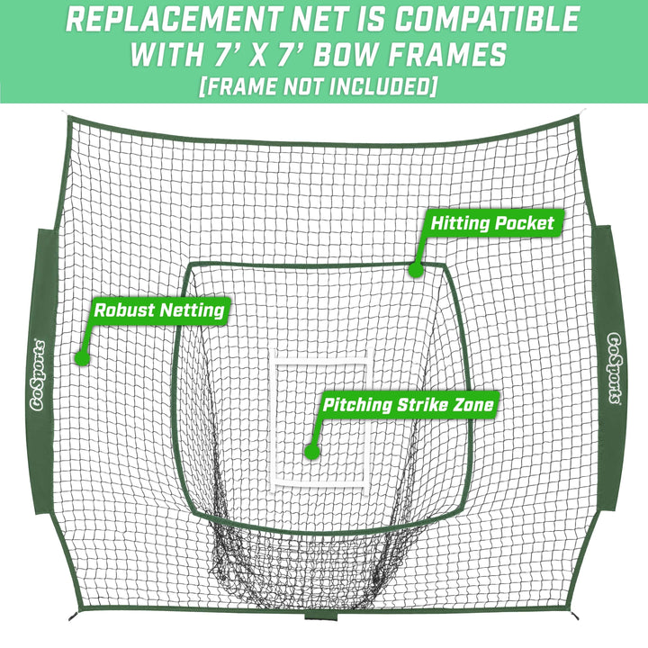 PlayGoSports.com Baseball Team Tone Replacement Baseball/Softball Net