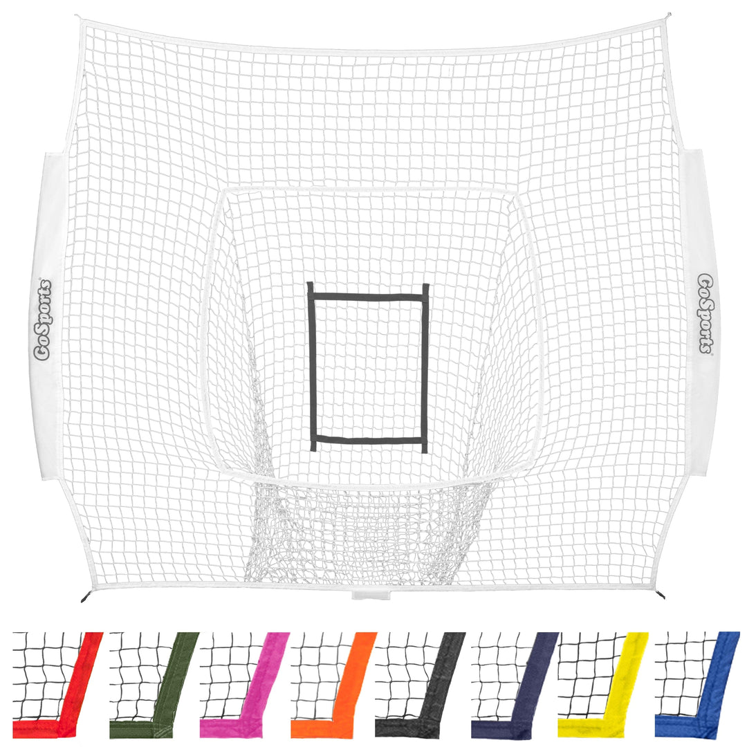 PlayGoSports.com Baseball White GoSports Team Tone Replacement Baseball/Softball Net Compatible with GoSports Brand 7ft x 7ft Baseball Net