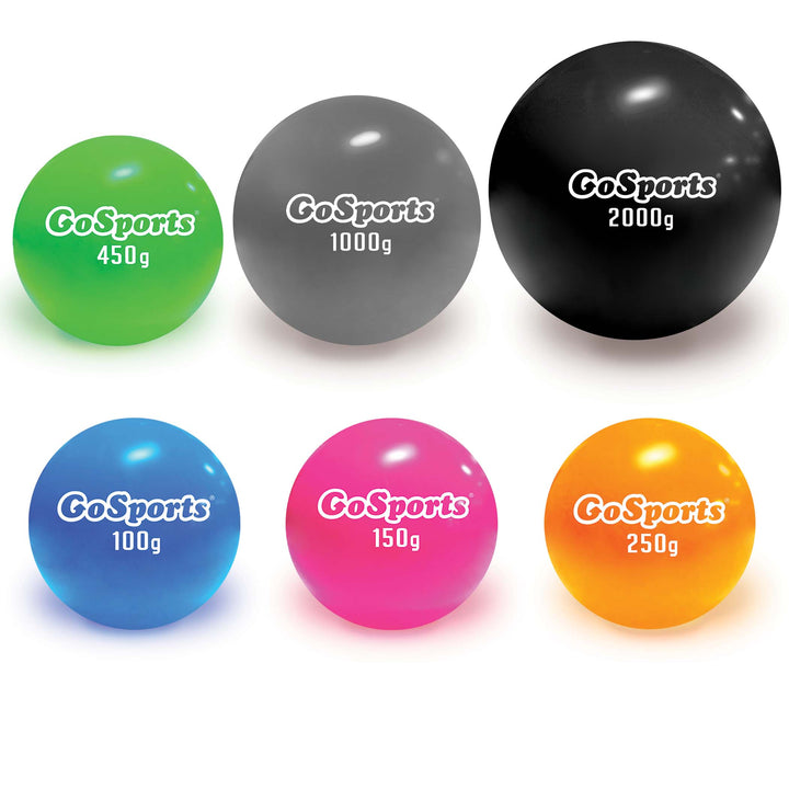 PlayGoSports.com Baseballs ELITE GoSports Plyometric Weighted Balls for Baseball & Softball Training 6 Pack - Choose Pro or Elite Set