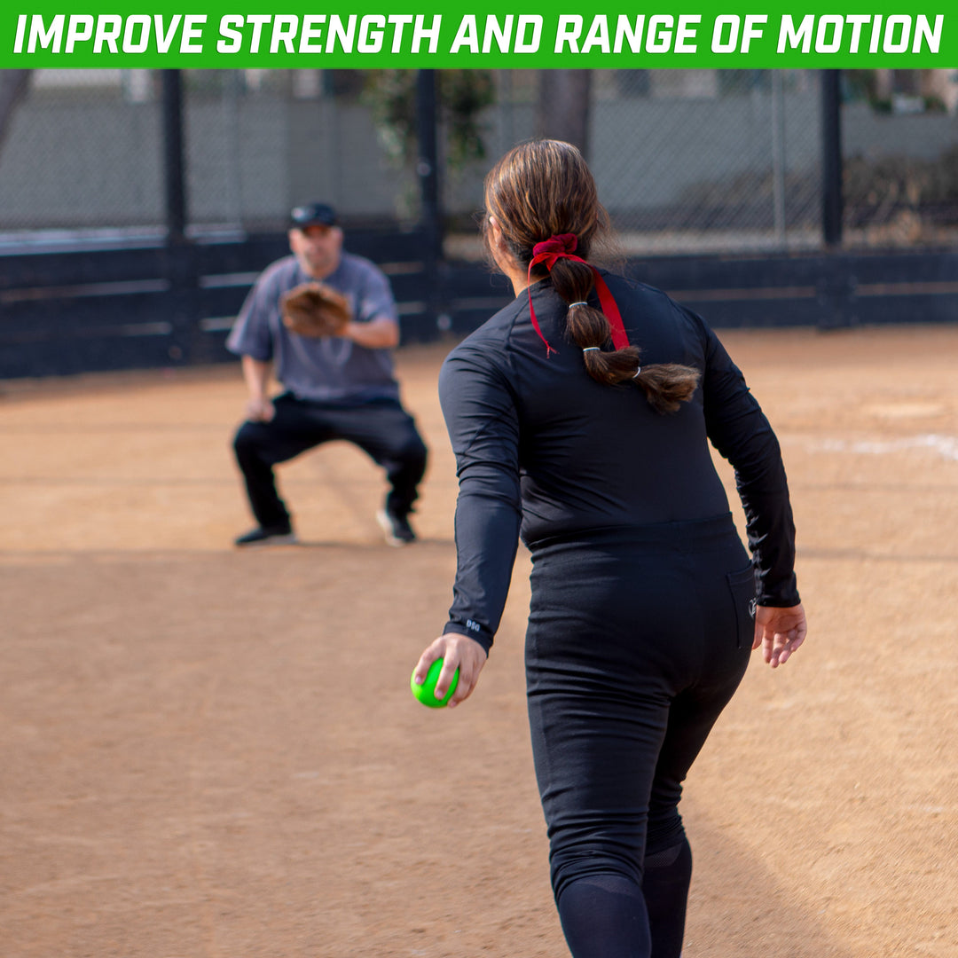 PlayGoSports.com Baseballs GoSports Plyometric Weighted Balls for Baseball & Softball Training 6 Pack - Choose Pro or Elite Set