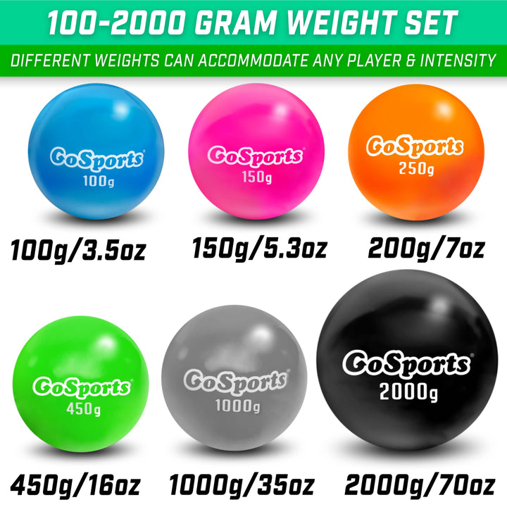 PlayGoSports.com Baseballs GoSports Plyometric Weighted Balls for Baseball & Softball Training 6 Pack - Choose Pro or Elite Set