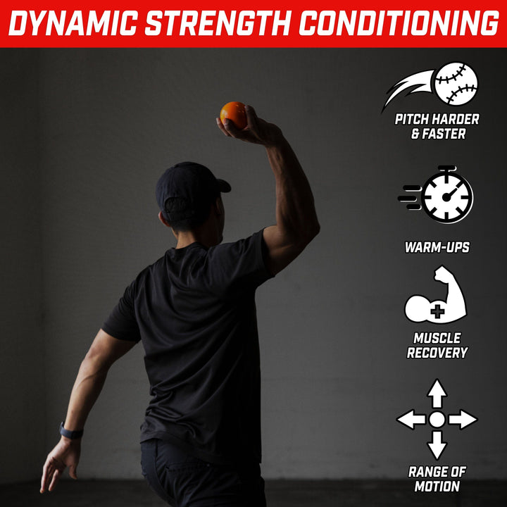 PlayGoSports.com Baseballs GoSports Plyometric Weighted Balls for Baseball & Softball Training 6 Pack - Choose Pro or Elite Set